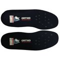 Steel Blue Ortho Rebound Footbed Insoles, Black, Size 10 A-900019